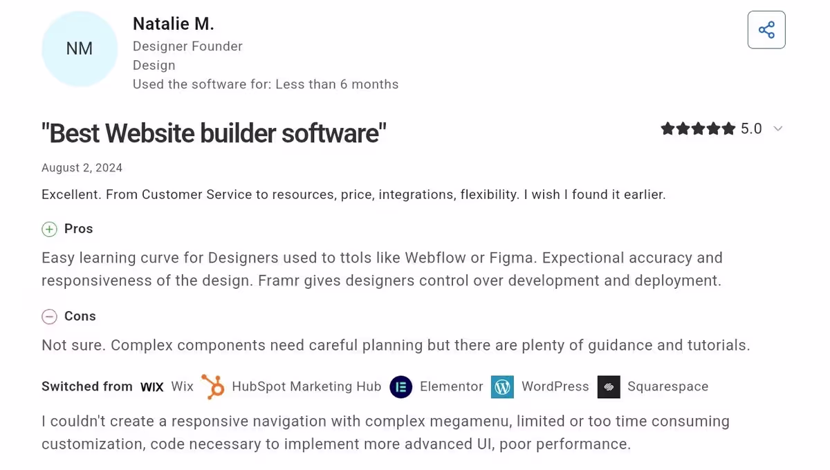 framer user review natalie m from capterra