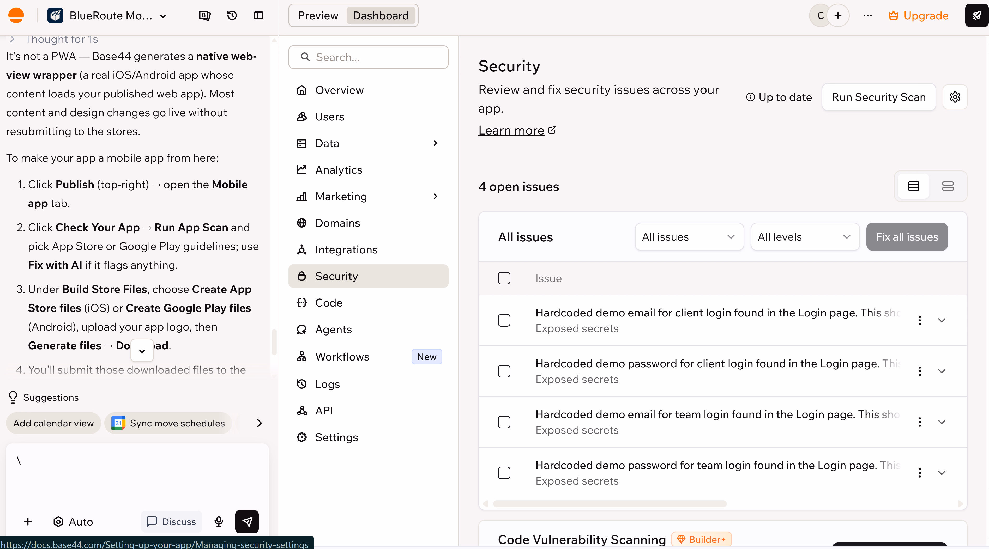 base security issues