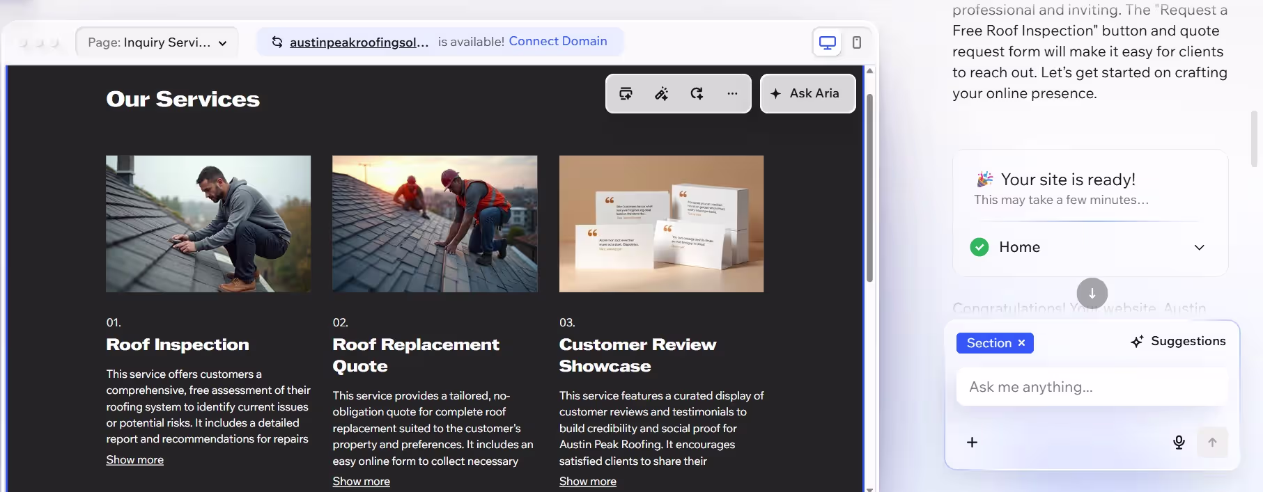 Wix ai website builder