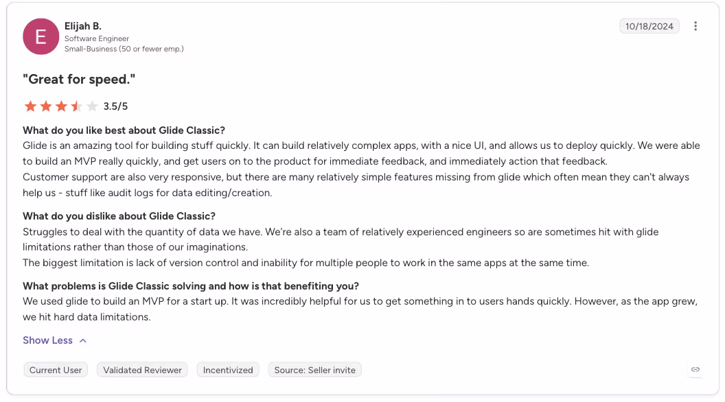 glide reviews review by elijah
