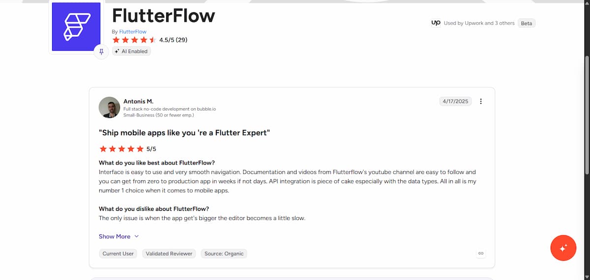 flutterflow reviews antonis review on g2
