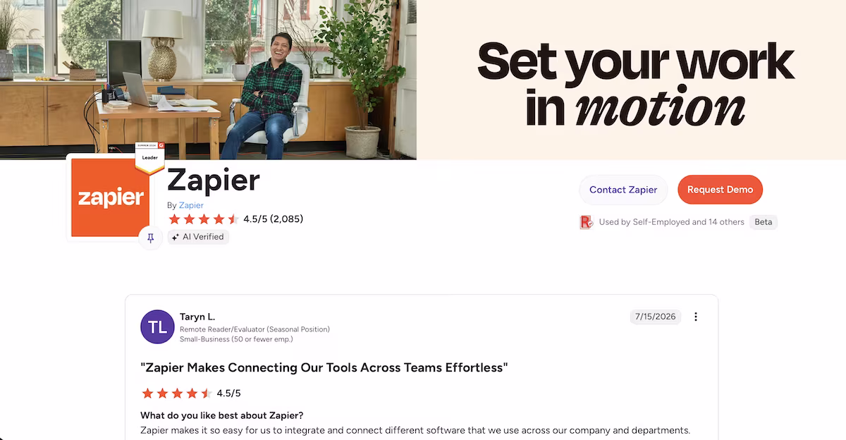 zapier review by taryan