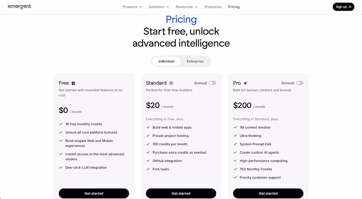 emergent pricing