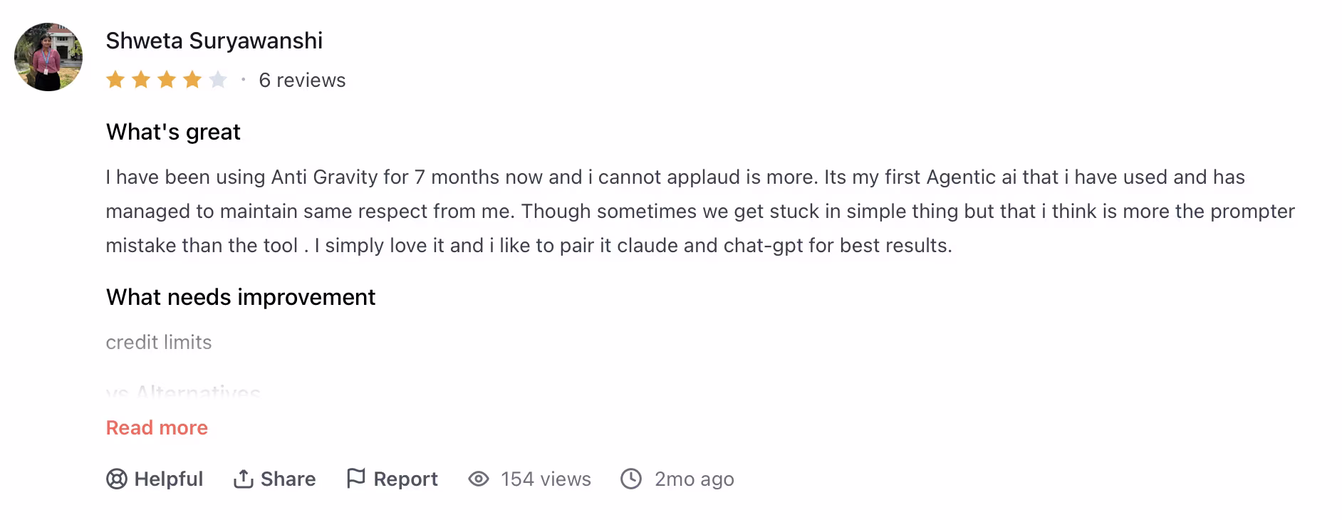 google antigravity review by shweta