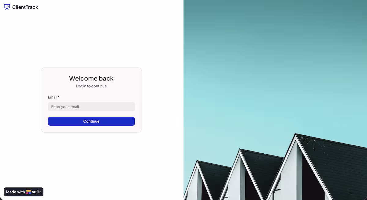 Softr landing page