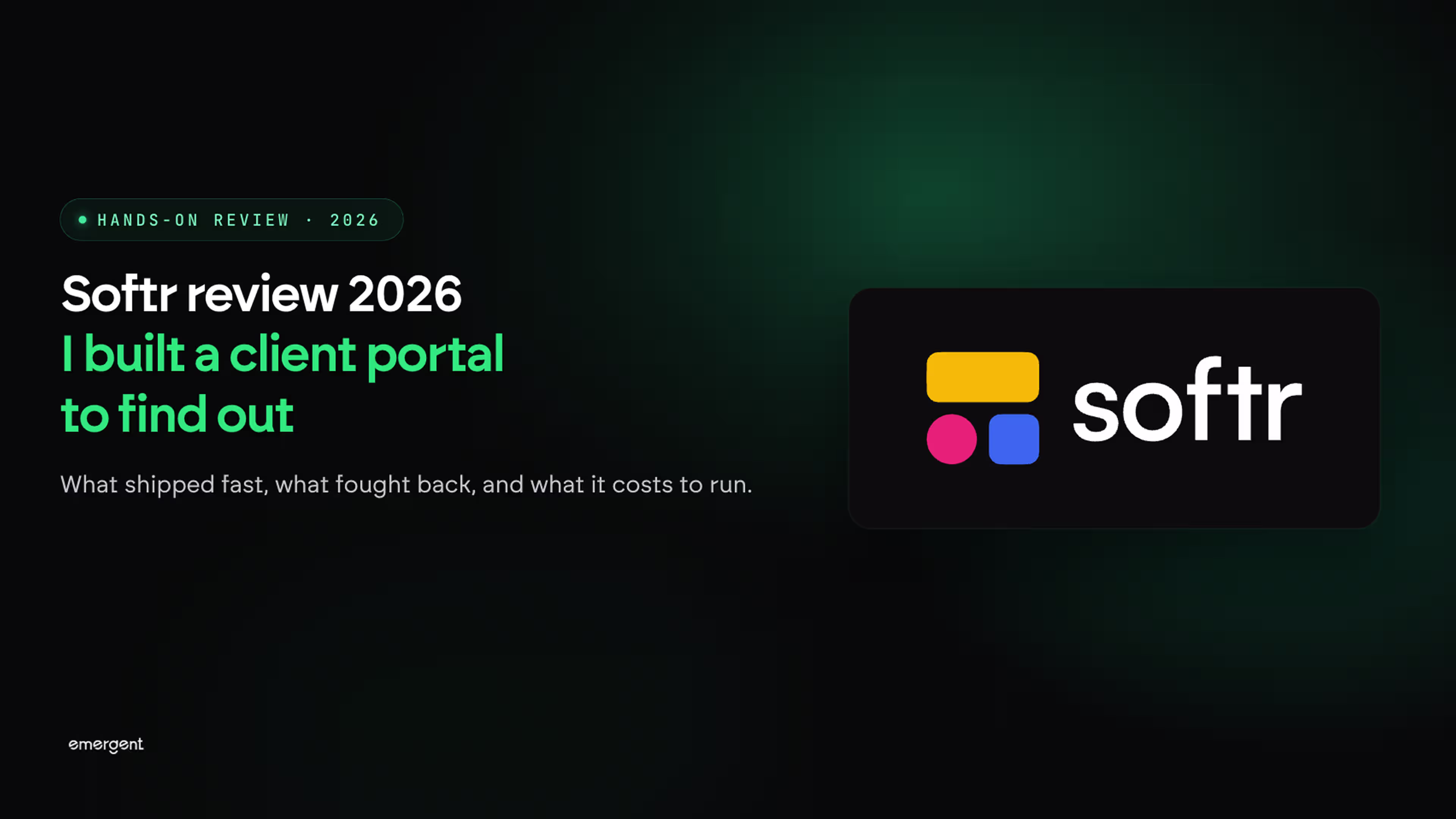 Softr Review 2026: I Built a Client Portal to Find Out