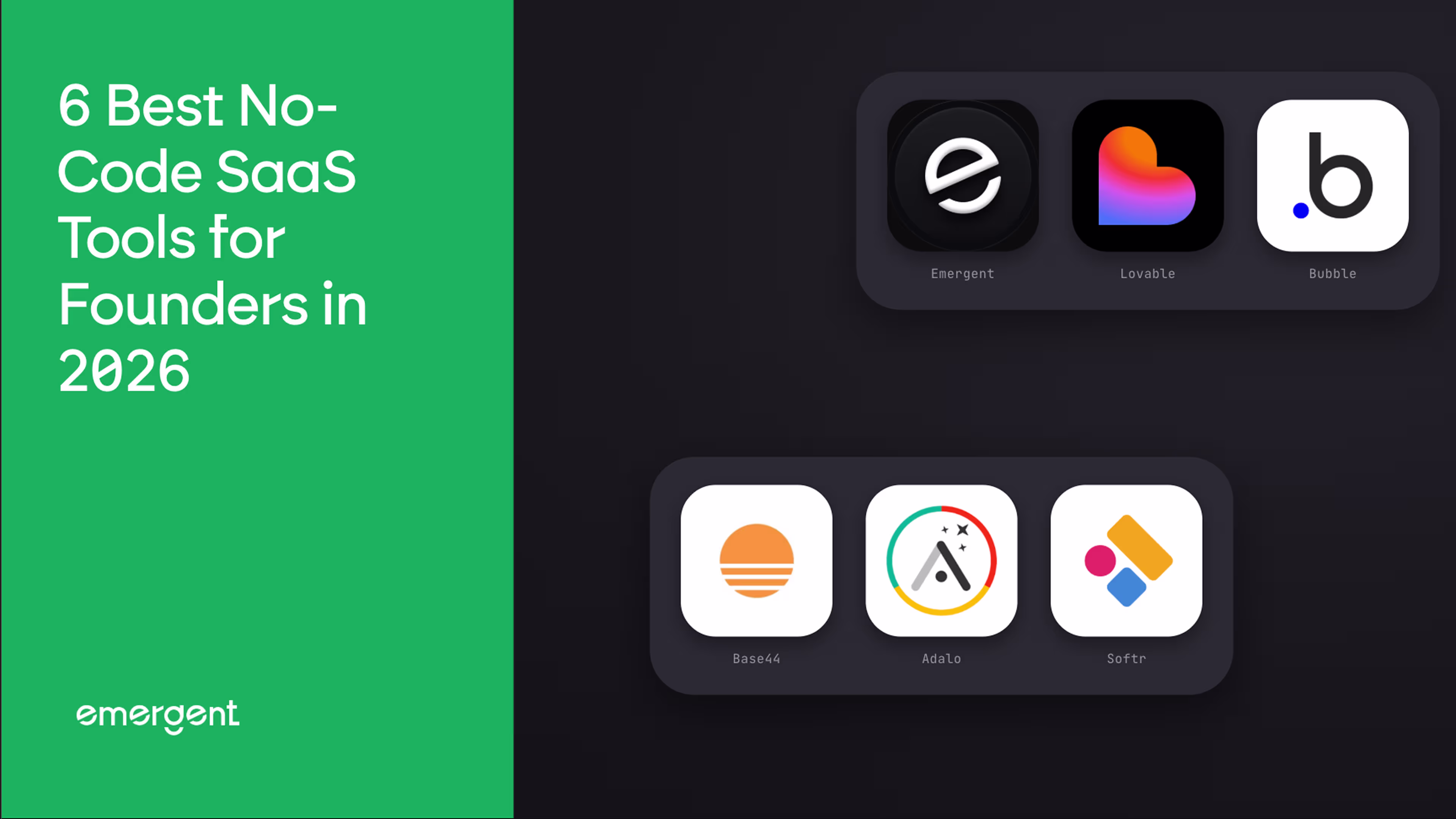 6 Best No-Code SaaS Tools for Founders in 2026