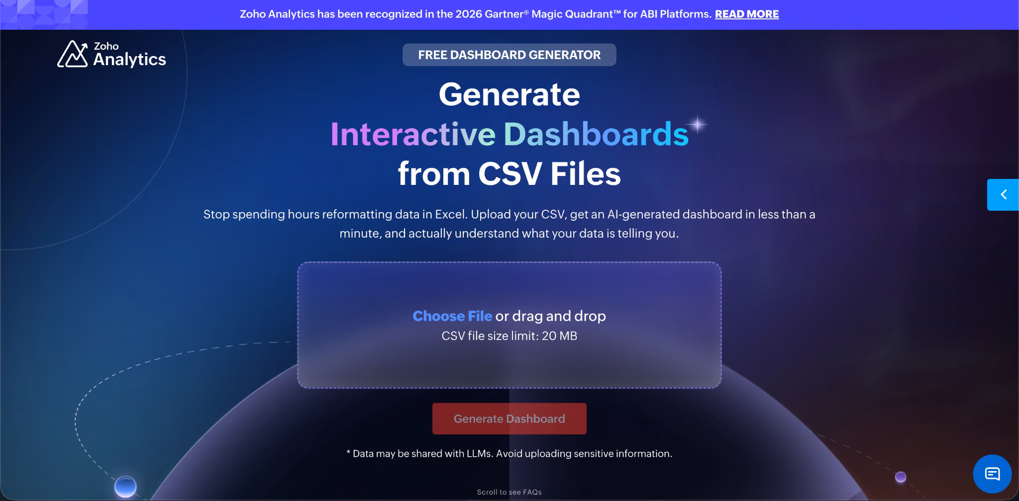 zoho analytics best overall dashboard builder