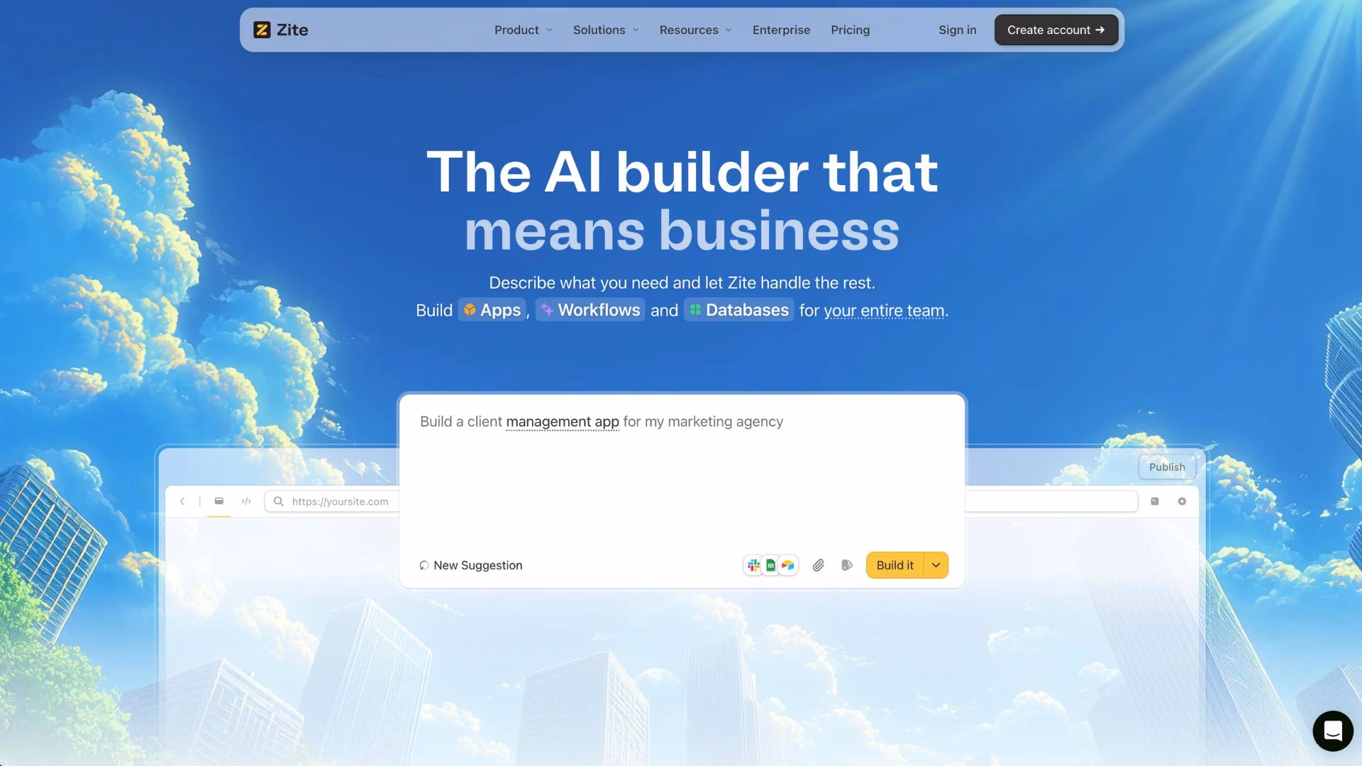 zite best for client portals and internal tools