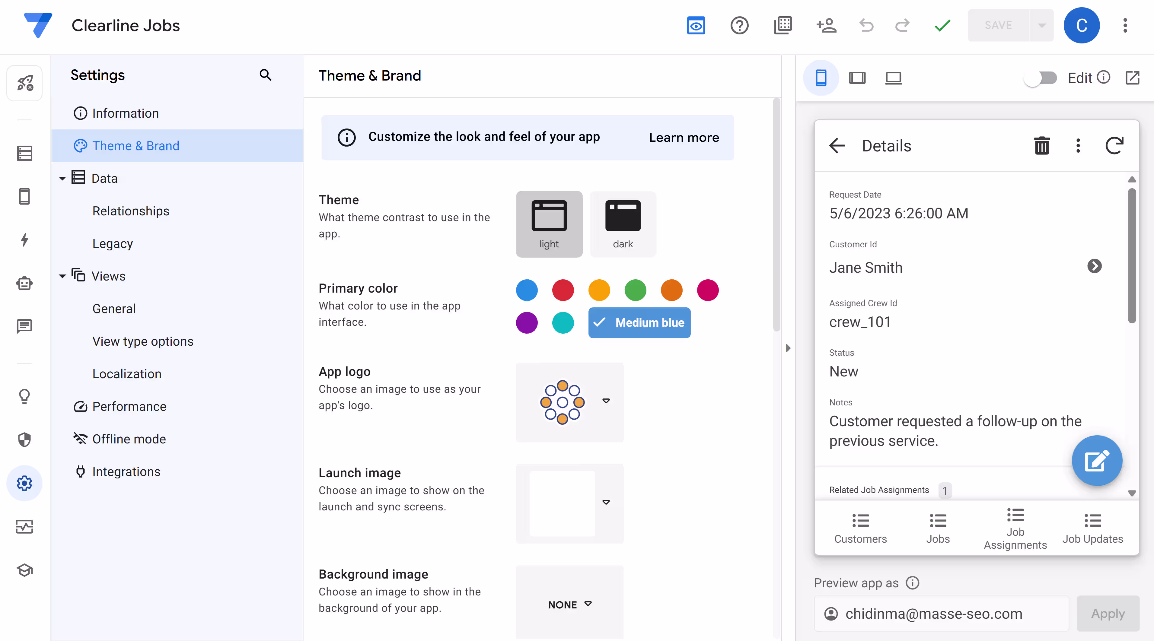 appsheet build