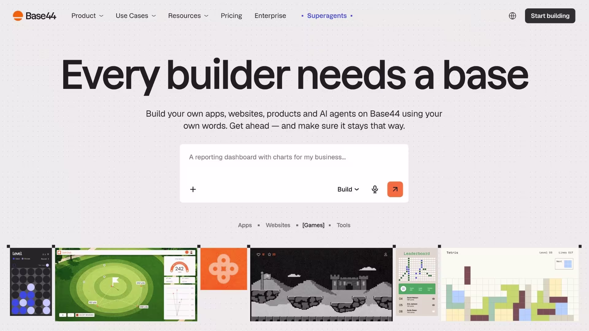 base44 landing page