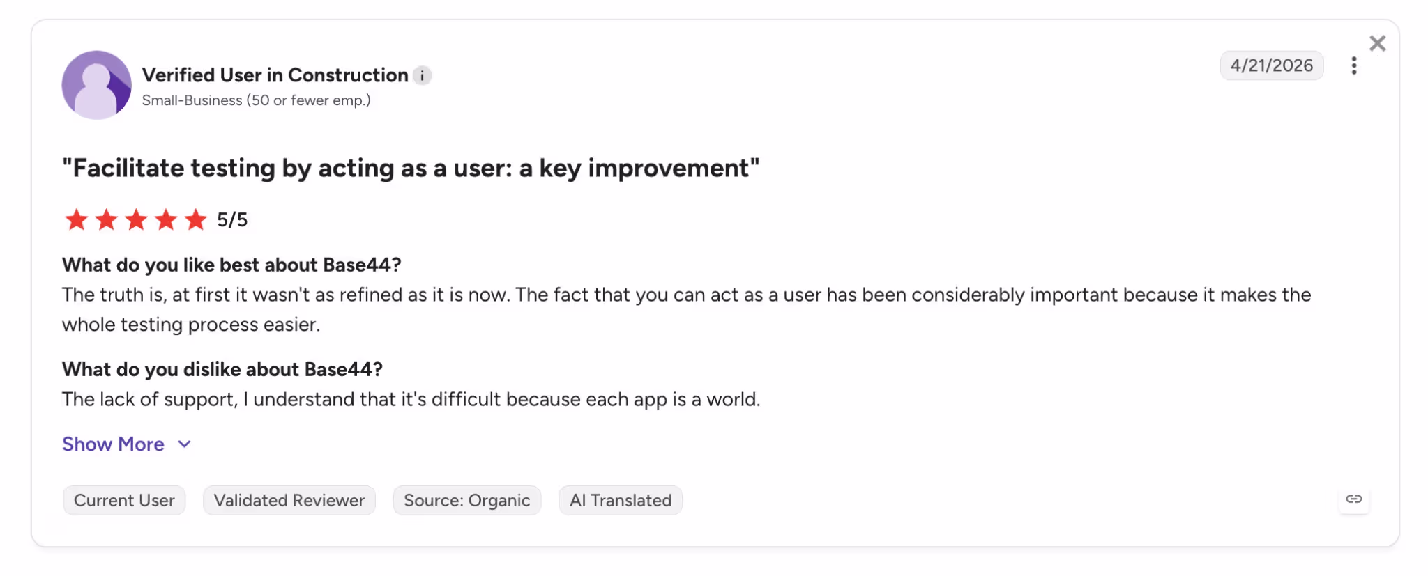 base44 review cons