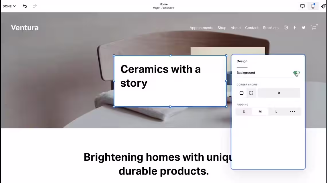 squarespace design freedom and animation