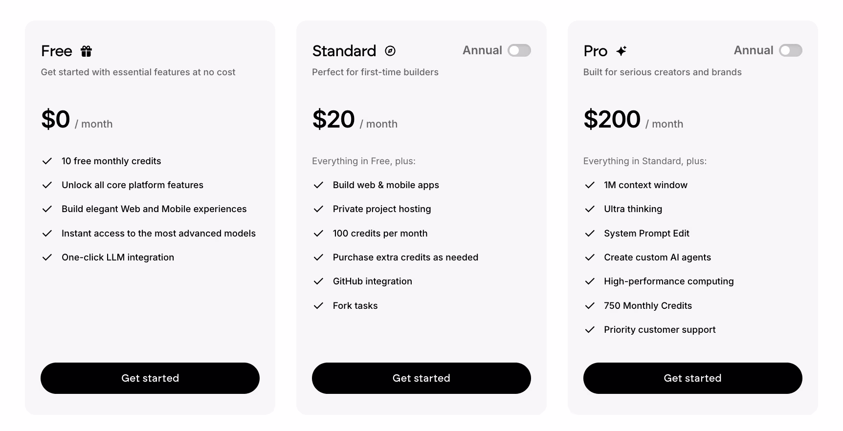 emergent pricing plans