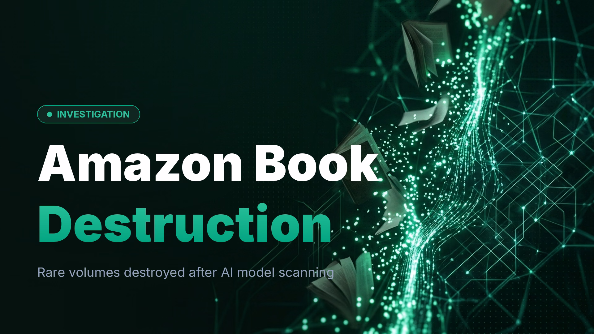 Amazon Trashes Rare Books for AI Training, AirTag Shows