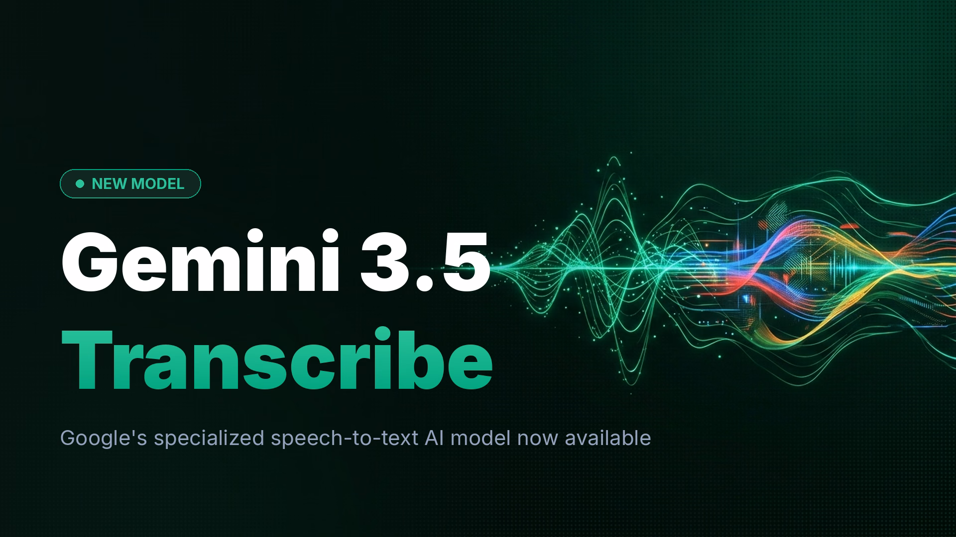 Gemini 3.5 Transcribe: Google's New Speech-to-Text Model