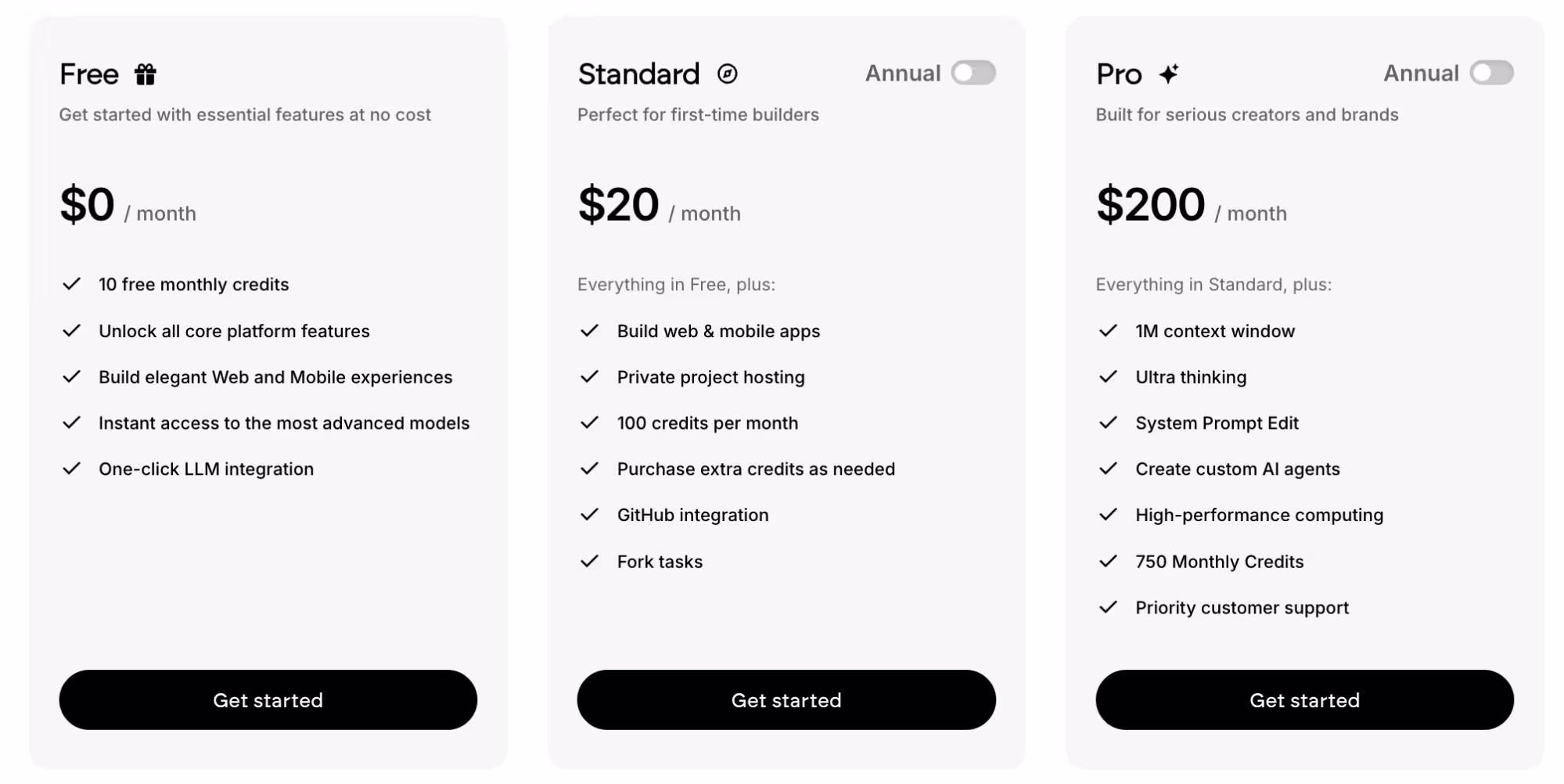 Emergent Pricing Plan