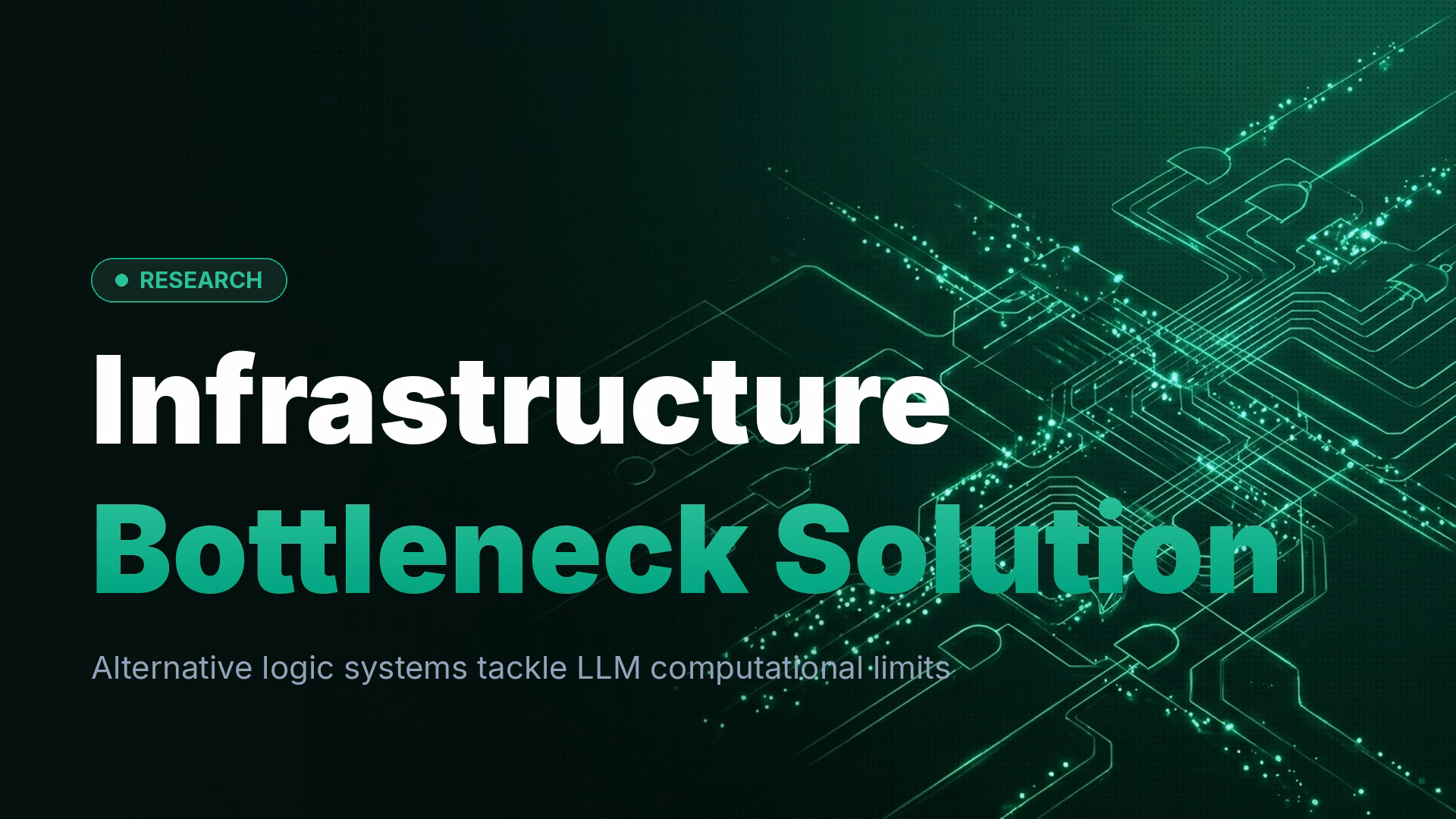 LLM Infrastructure Chokes: Ternary Logic Matrix Solution