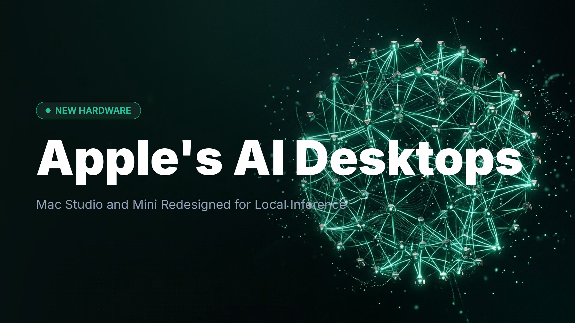 Apple Mac Studio & Mac Mini Built for Local AI Development