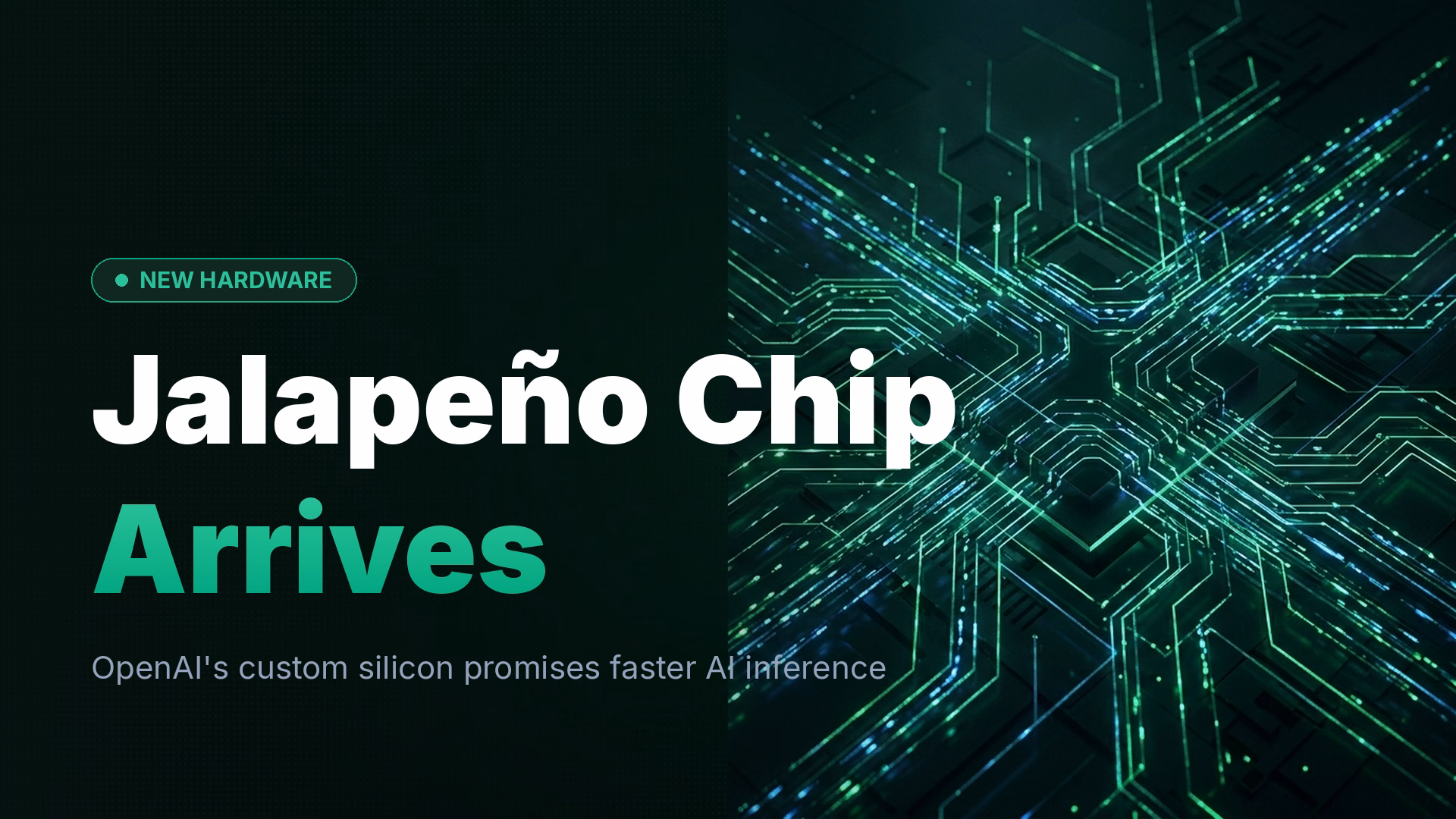OpenAI Jalapeño Chip: Industry-Leading AI Inference Speed