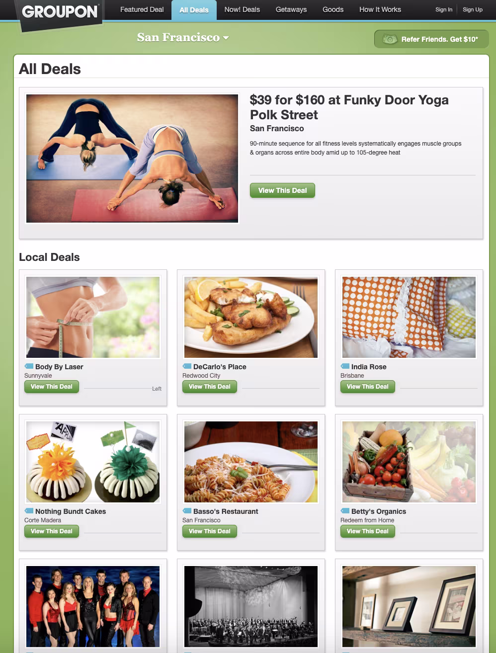 groupon mvp examples