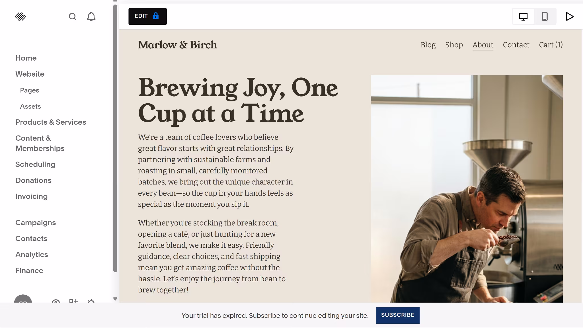 squarespace wordpress alternative