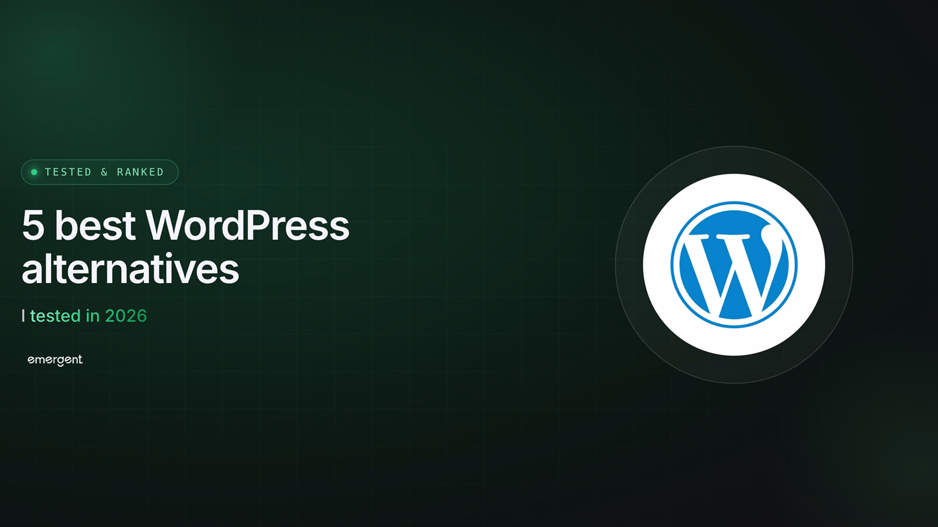 5 Best WordPress Alternatives I Tested in 2026