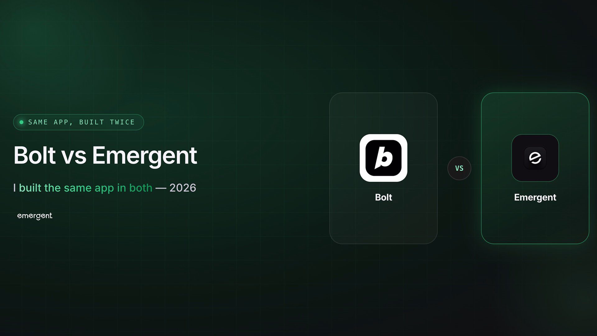 bolt.new vs emergent