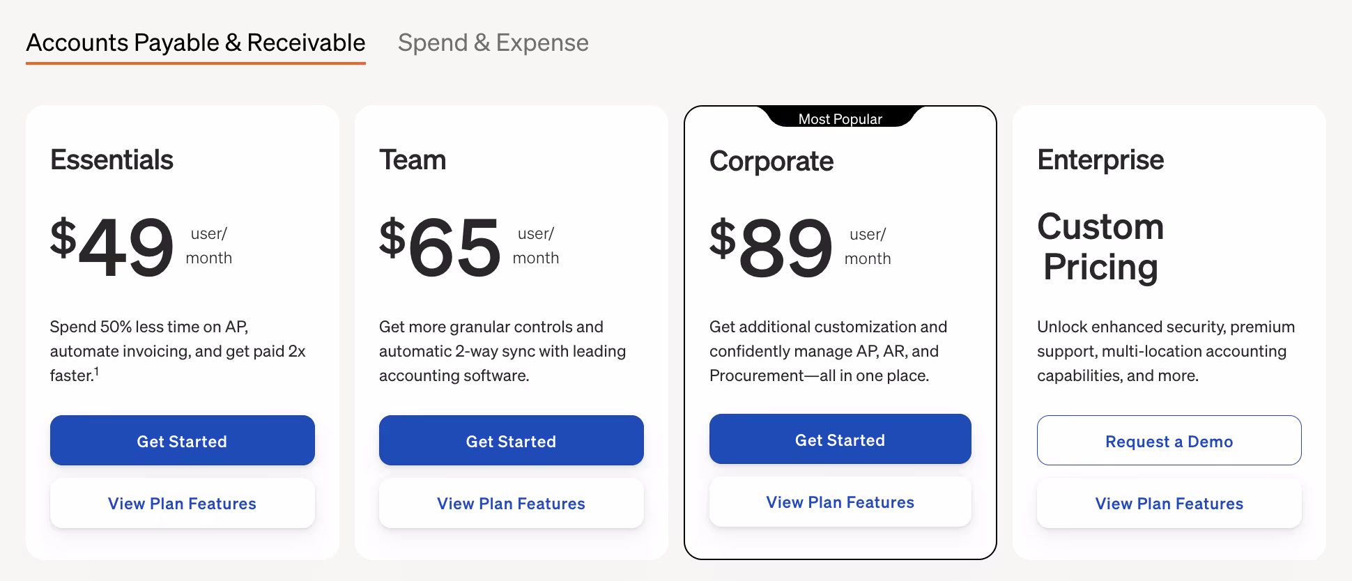 bill pricing
