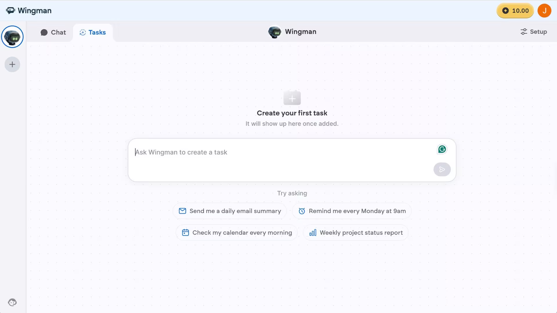 wingman emergent best for running your business from a chat thread