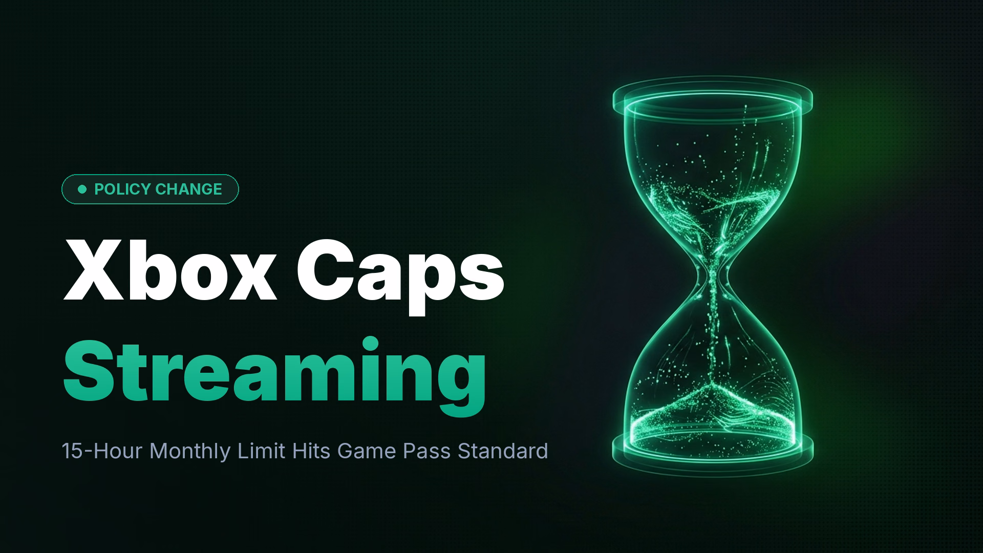 Xbox Caps Cloud Gaming at 15 Hours Per Month for Game Pass