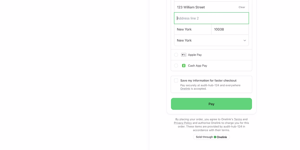 emergent stripe checkout sandbox
