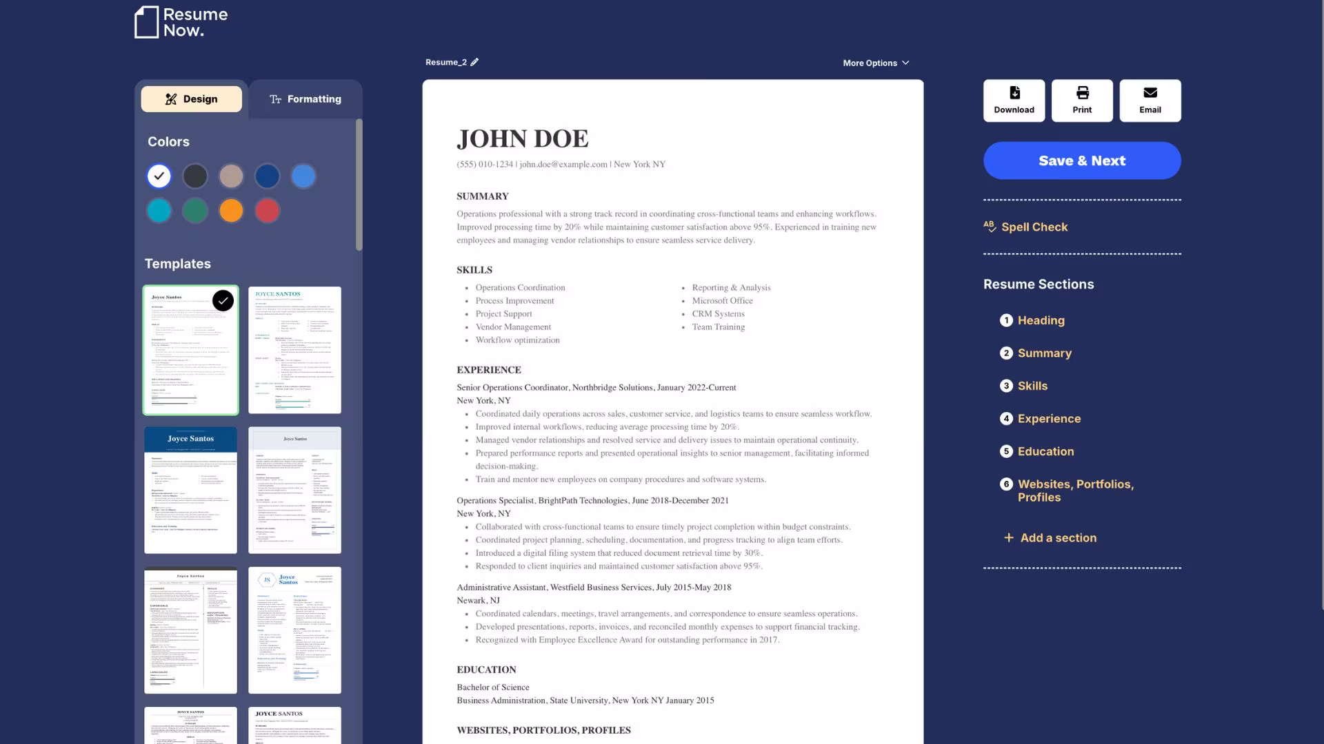 resume now best for a guided first resume