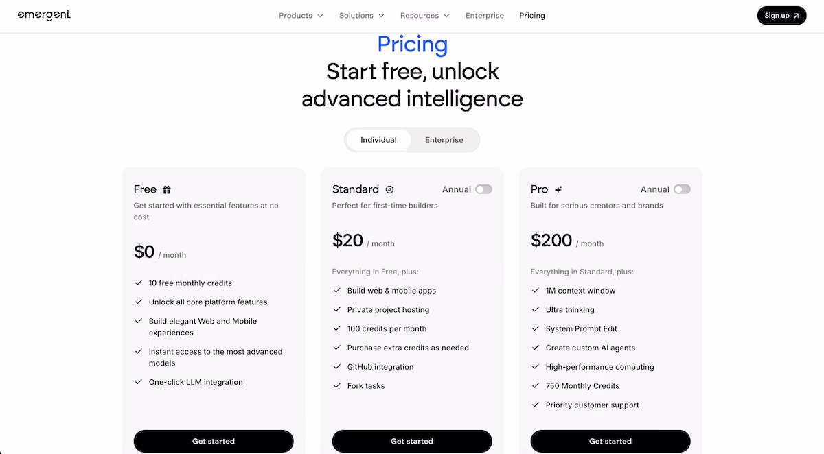 emergent pricing
