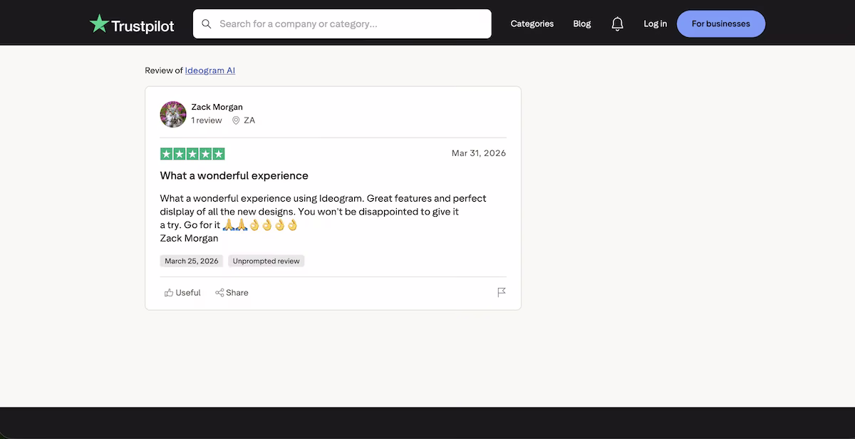 ideogram trustpilot review