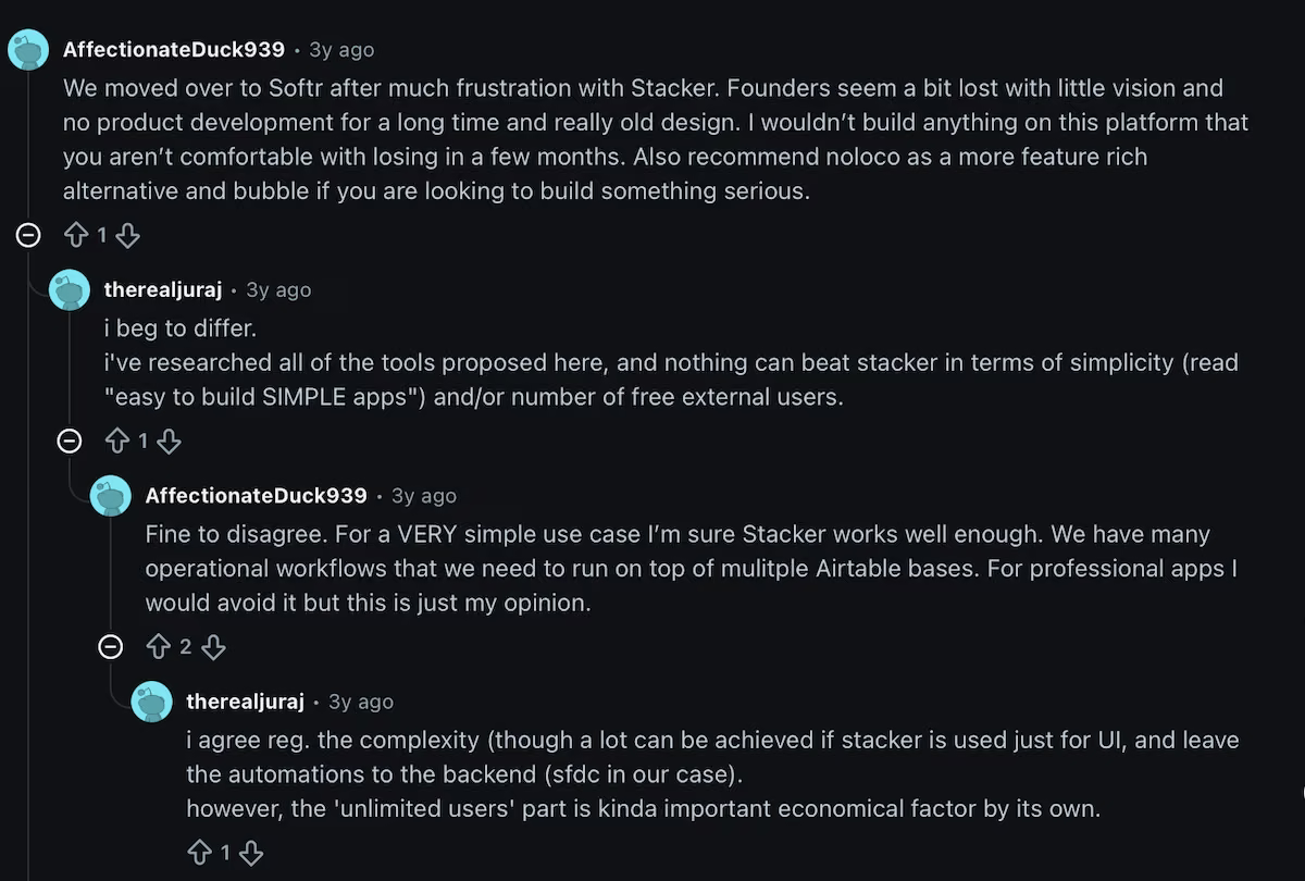 stacker reddit review