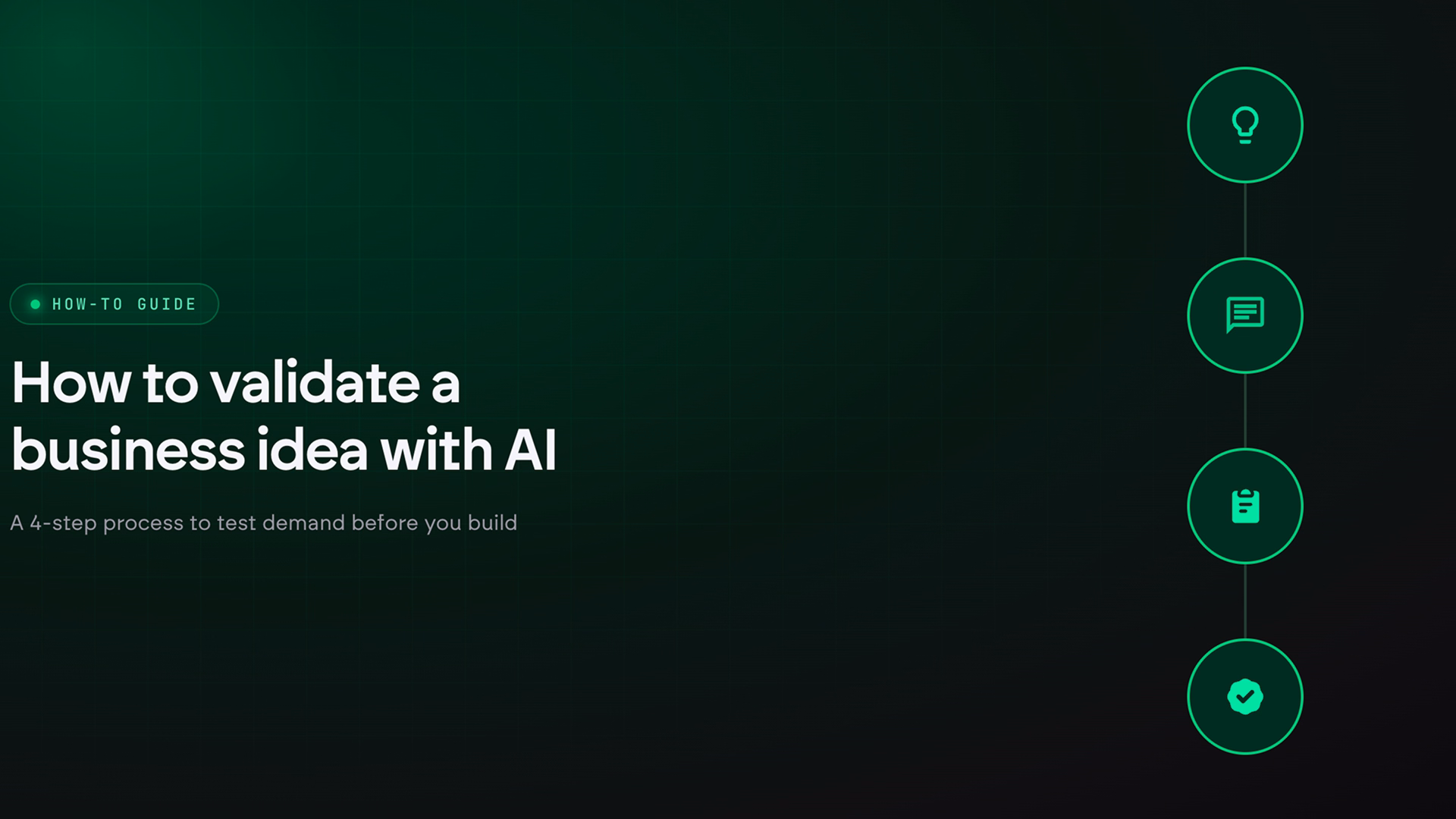 How to Validate a Business Idea With AI in 4 Steps