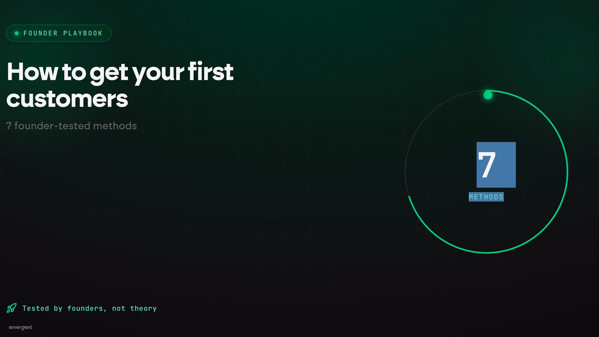 how to get your first customers