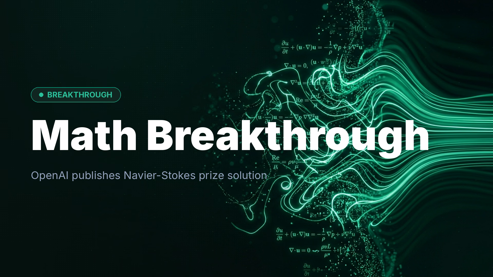 OpenAI Claims Navier-Stokes Millennium Prize Solution