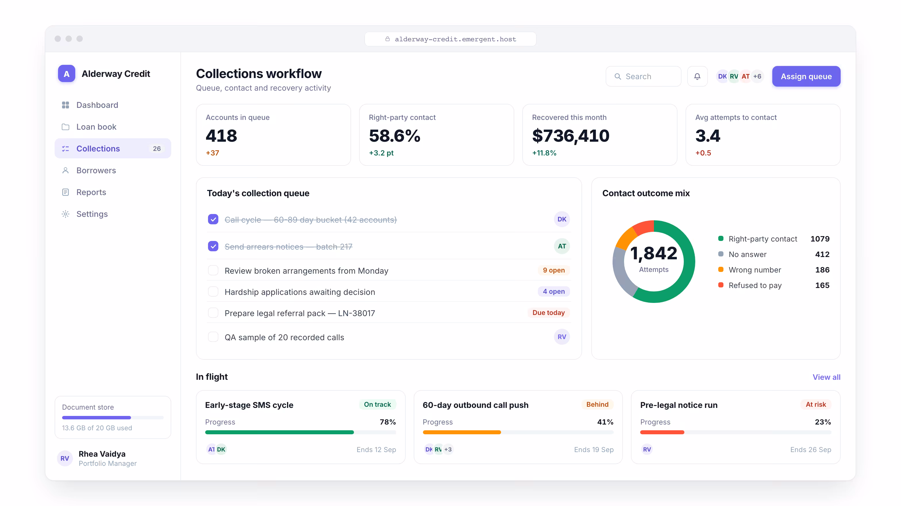 Collections Workflow