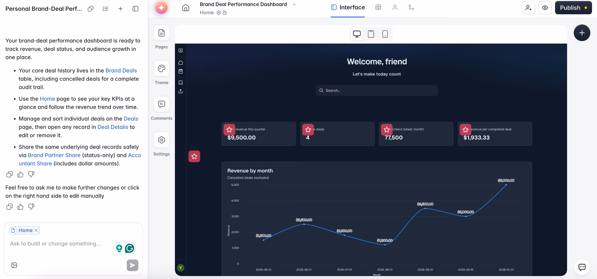 softr best for turning the dashboard into a portal