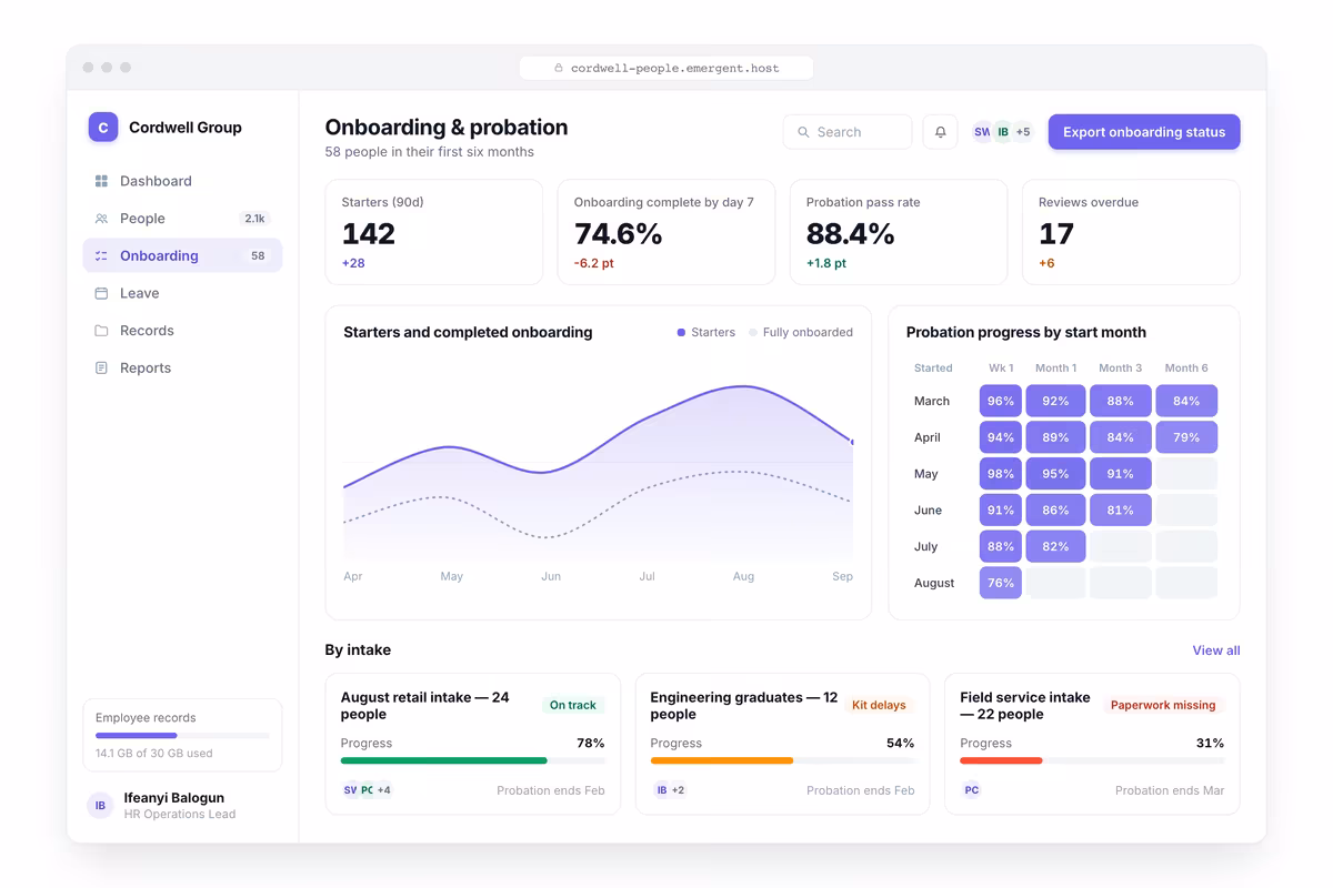 Onboarding and Probation
