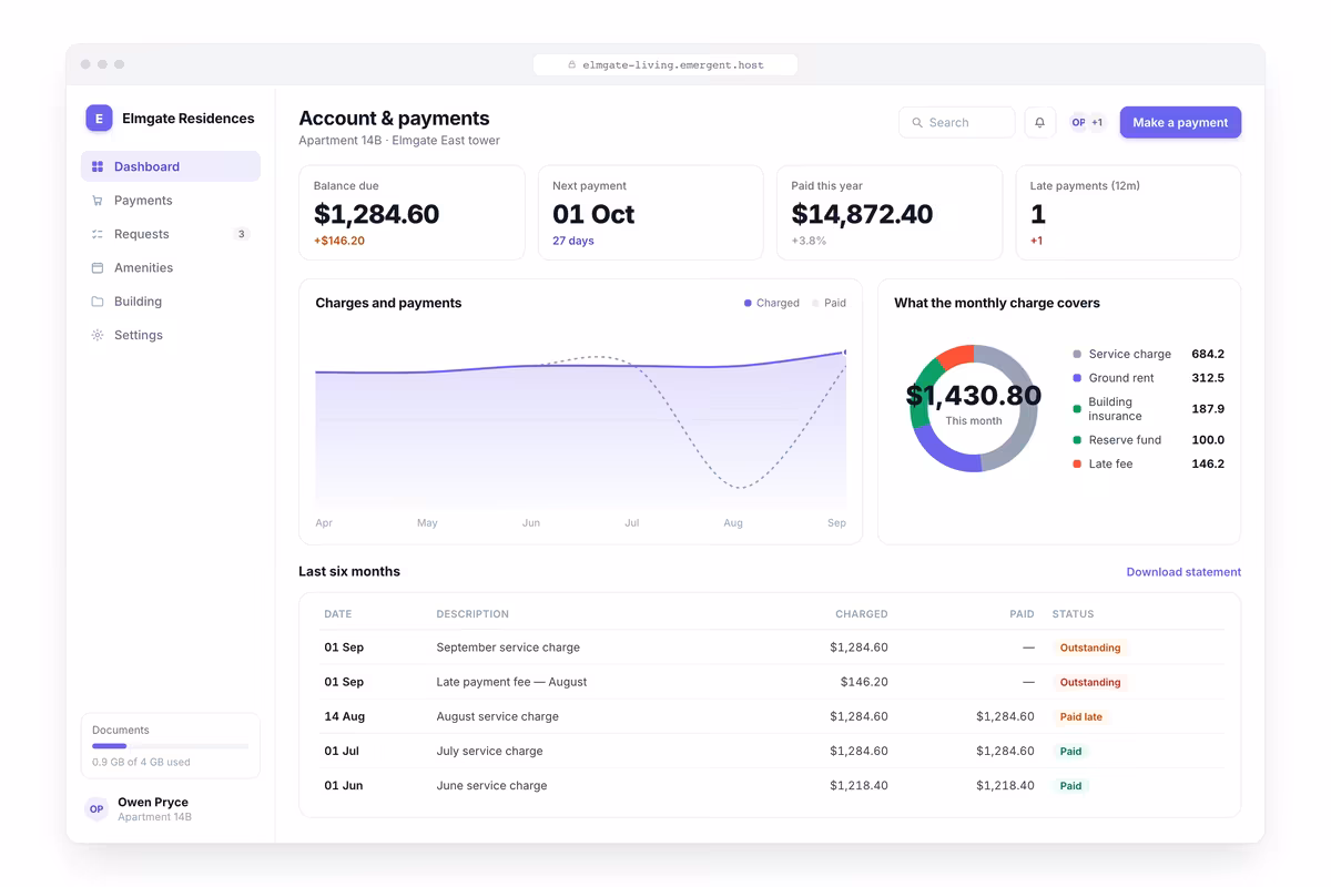 Account and Payment