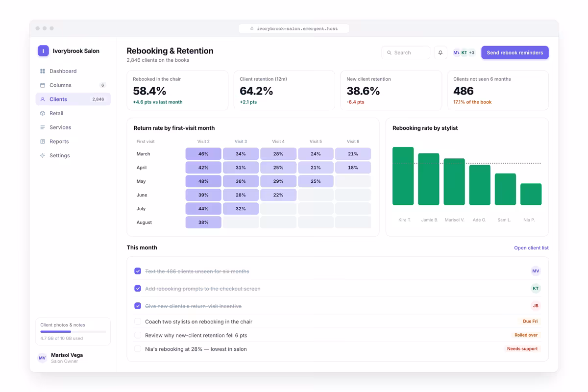Rebooking and Retention