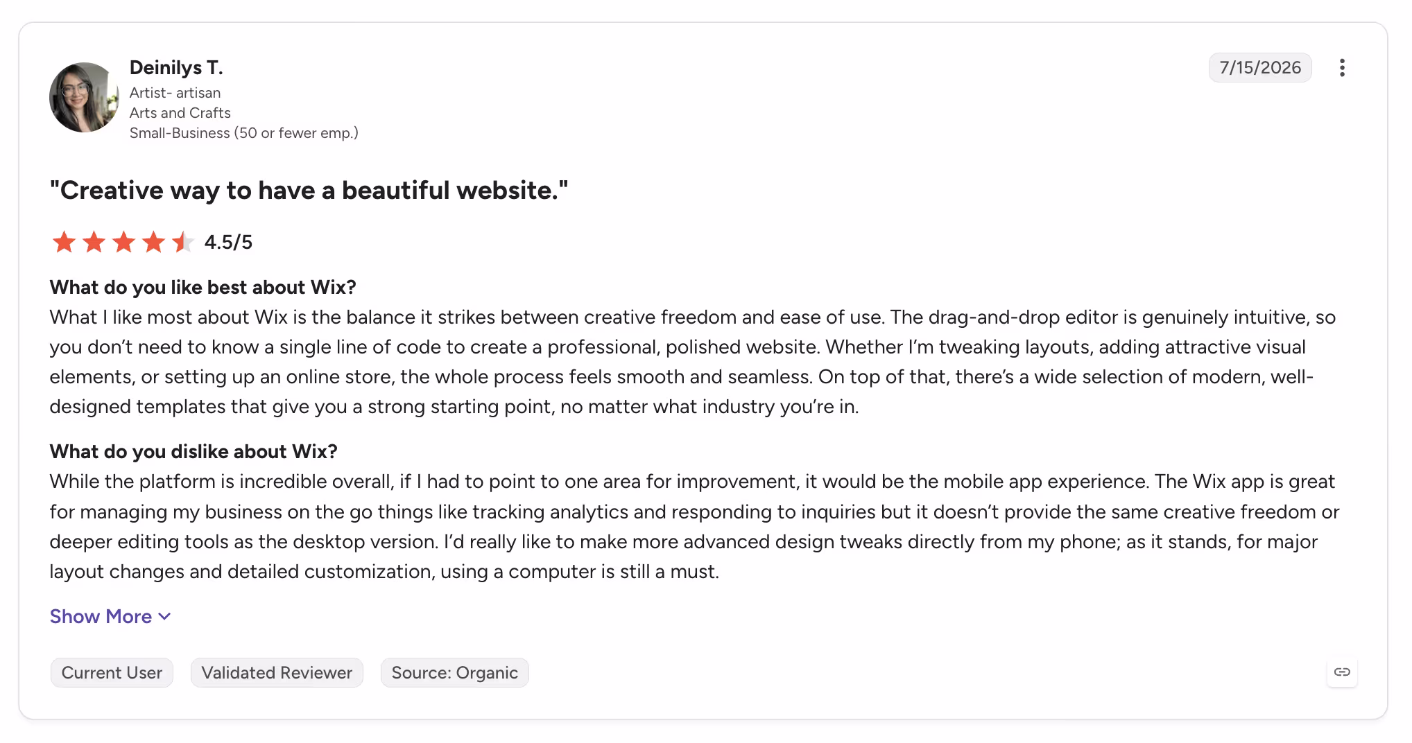 wix g2 review