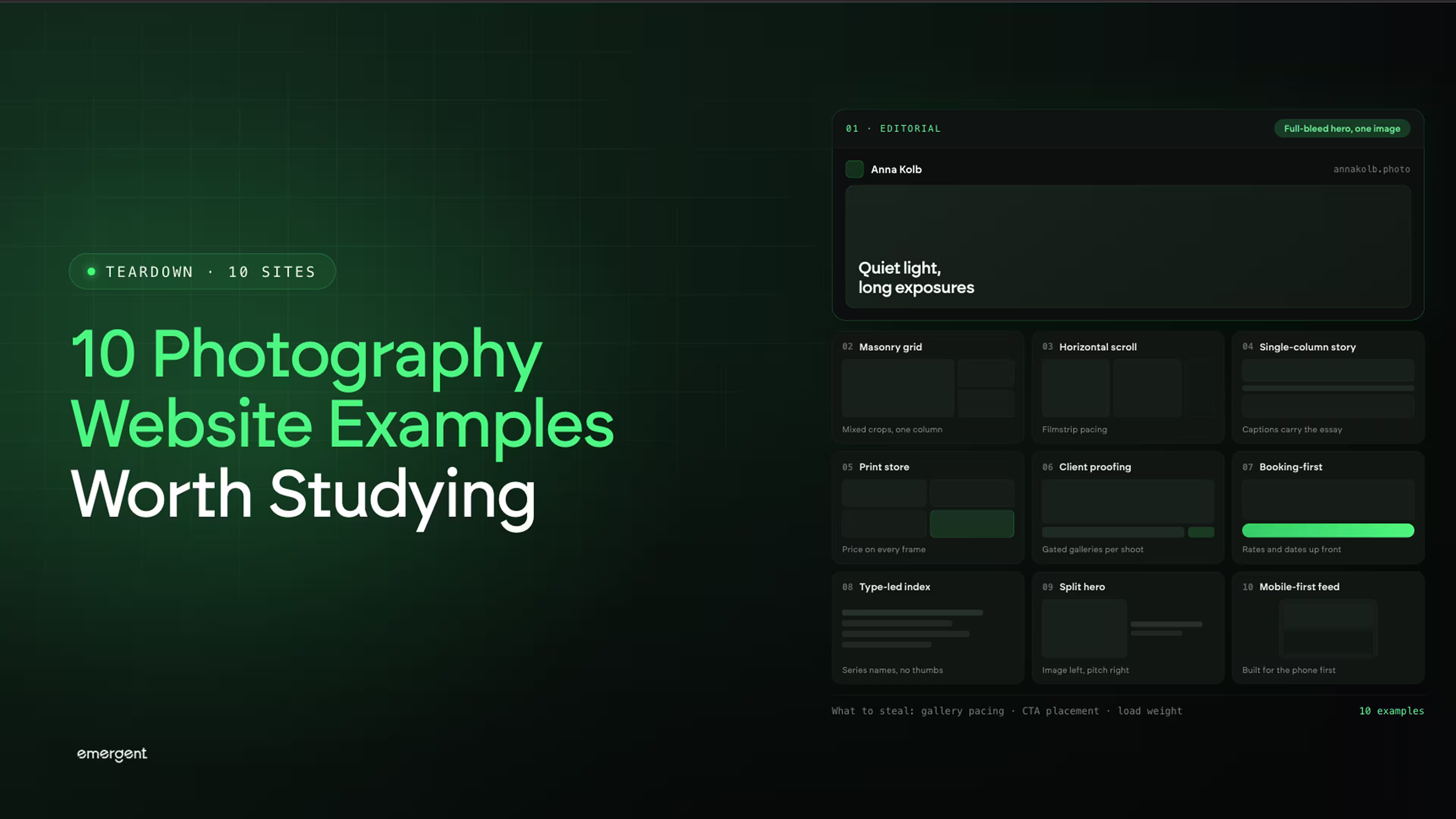 10 Photography Website Examples Worth Studying in 2026