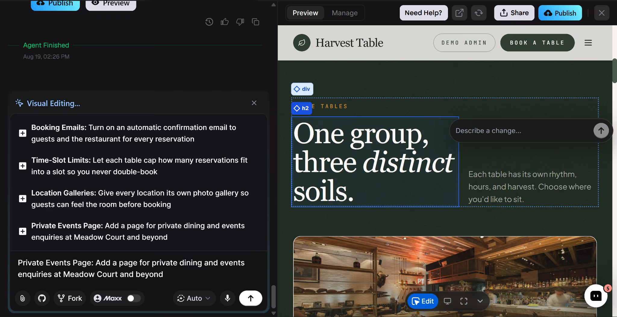 emergent visual editing
