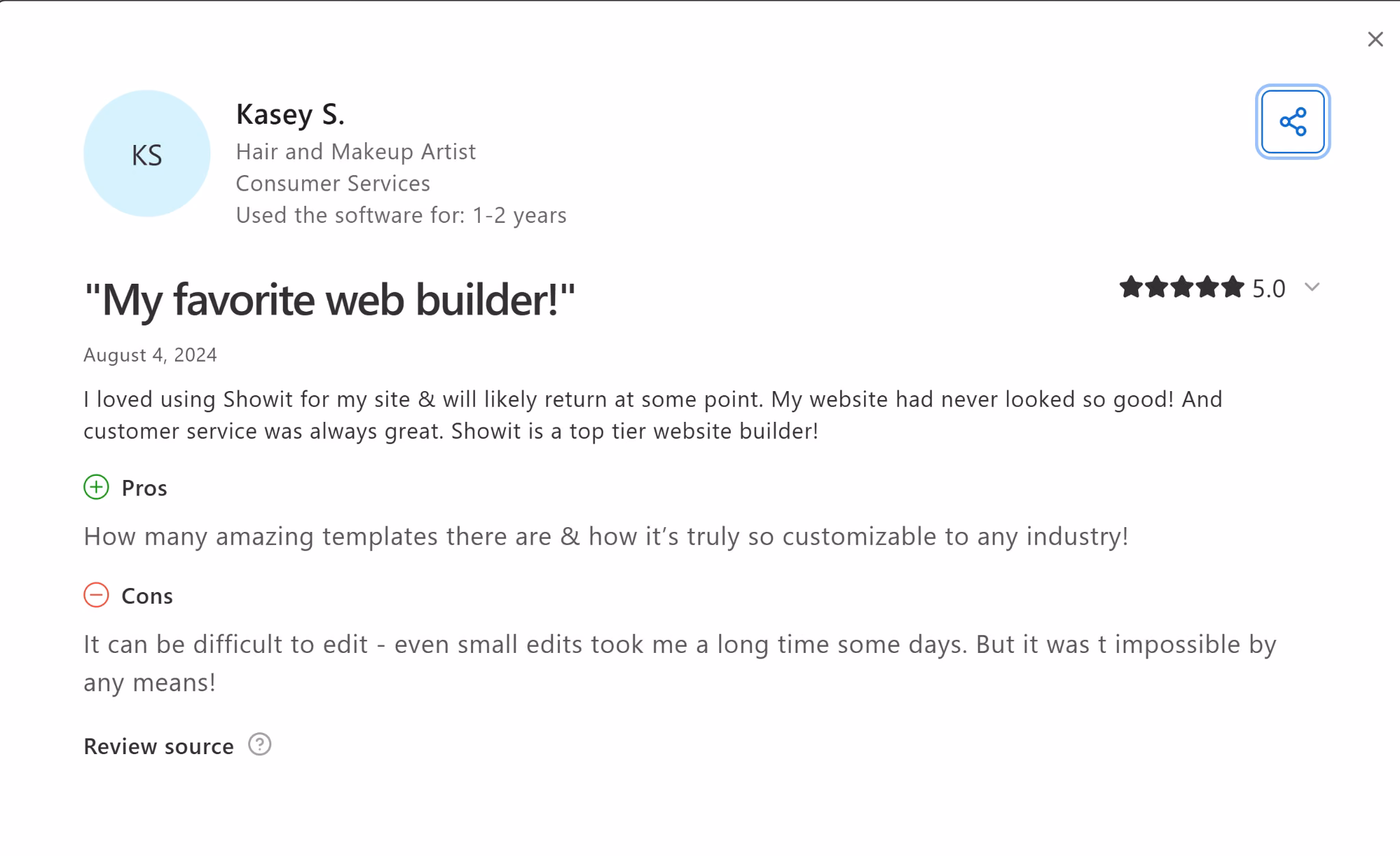 showit capterra review