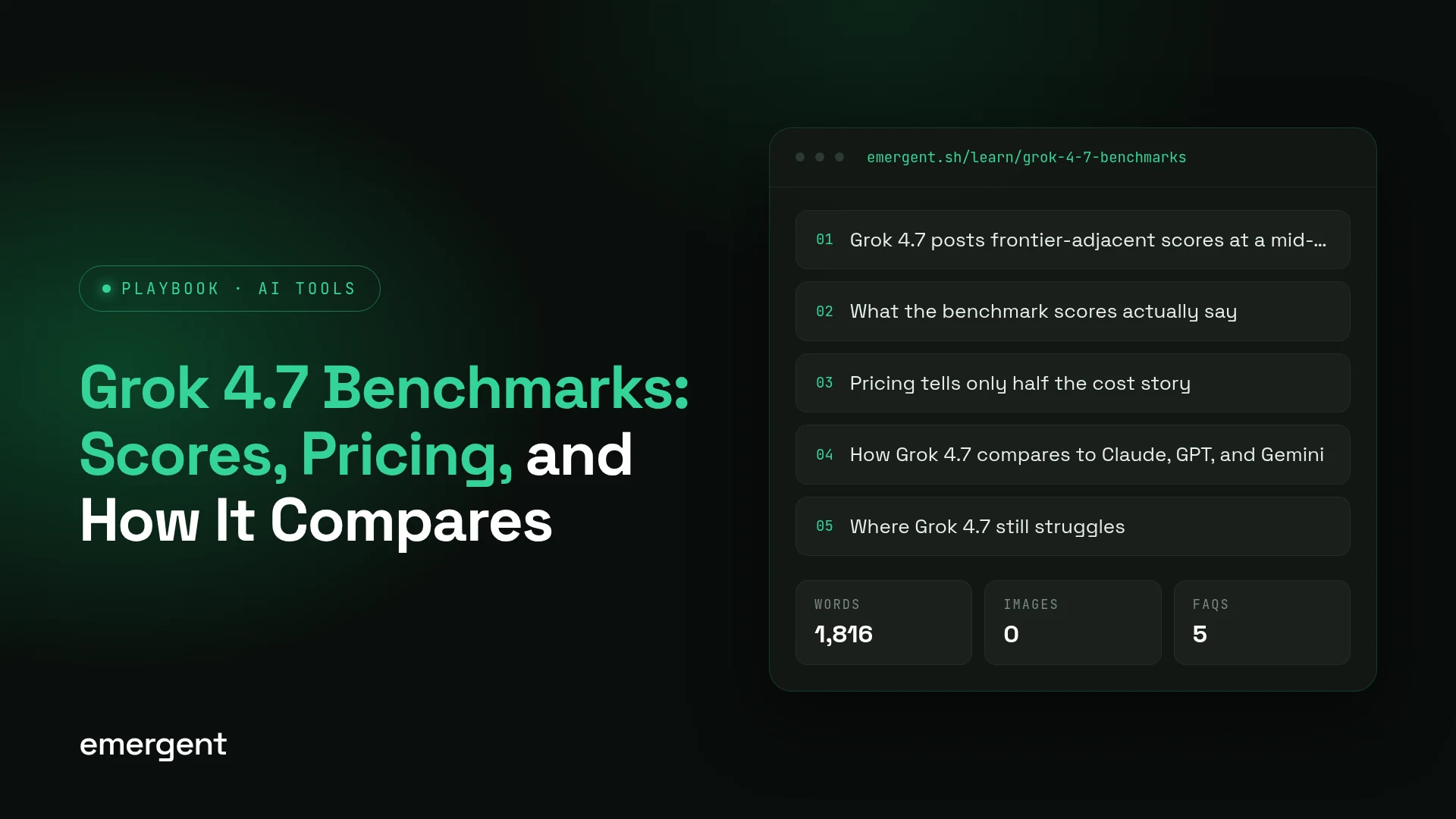 Grok 4.7 Benchmarks: Scores, Pricing, and How It Compares