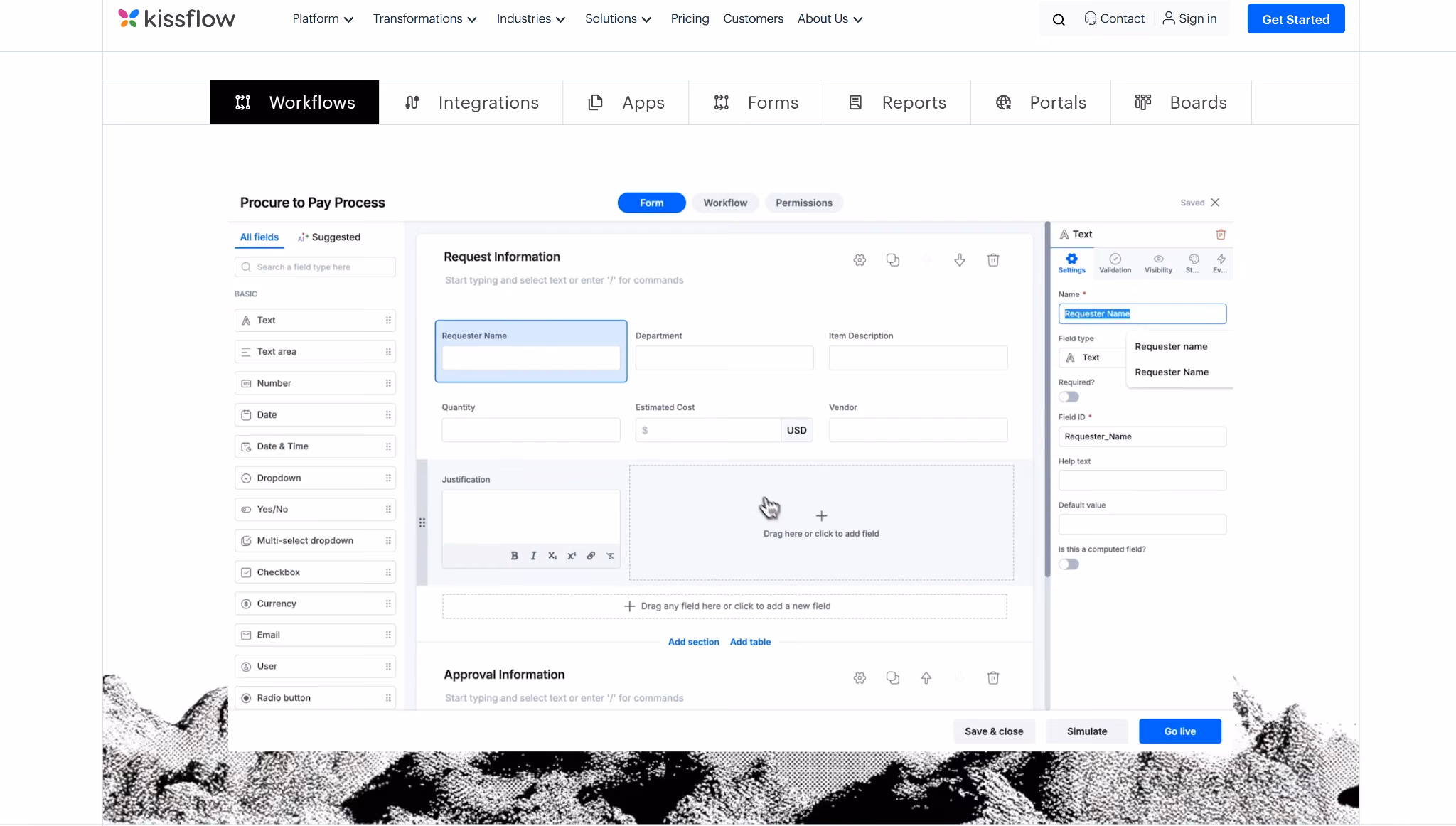 kissflow low code app builder